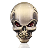 Skull 3D Badge Sticker