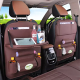 PU Leather Back Seat Organizer with tray