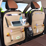 PU Leather Back Seat Organizer with tray