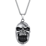 Skull Pendant Necklace | Big Mouth Pendant | Burhani Car Accessories