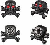 Skull Danger Tire Valve Caps (4 pcs)