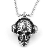 Headphone Skull Pendant