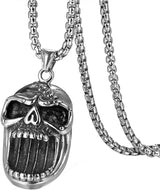 Skull Pendant Necklace | Big Mouth Pendant | Burhani Car Accessories