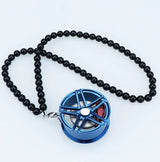 Metal Wheel Rim Hanging Pendant