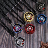 Metal Wheel Rim Hanging Pendant