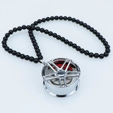 Metal Wheel Rim Hanging Pendant