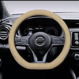 D-Shape PU Leather Steering Wheel Covers