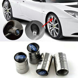 Logo Chrome Tire Valve Caps (4 pcs)