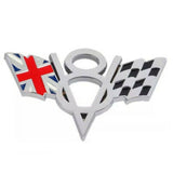 V8 Flag 3D Badge Sticker