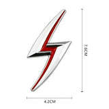 Lightning Bolt Badge Sticker