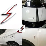 Lightning Bolt Badge Sticker