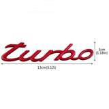 Turbo 3D Badge Sticker