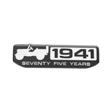 1941 75th Anniversary Badge Sticker