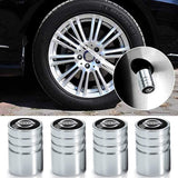 Logo Chrome Tire Valve Caps (4 pcs)